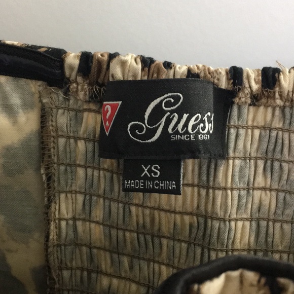 Guess, Leopard Print Strapless Dress - Picture 4 of 5